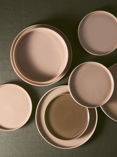Stoneware Mid Plates, Set of 2