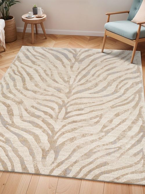 Livabliss City Animal Print Zebra Boho Rug