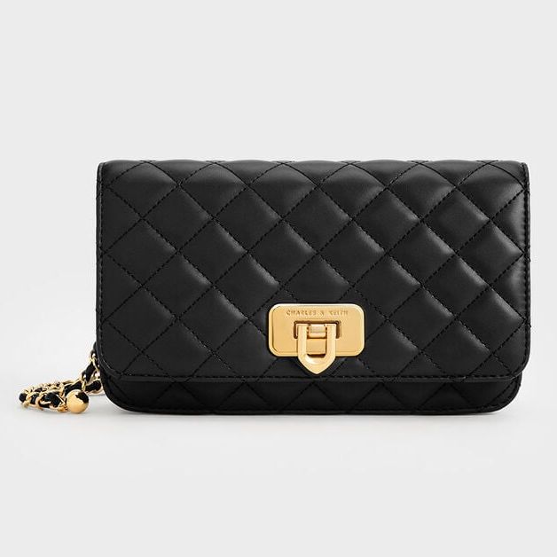 Charles &amp;amp; Keith Cressida Quilted Clutch
