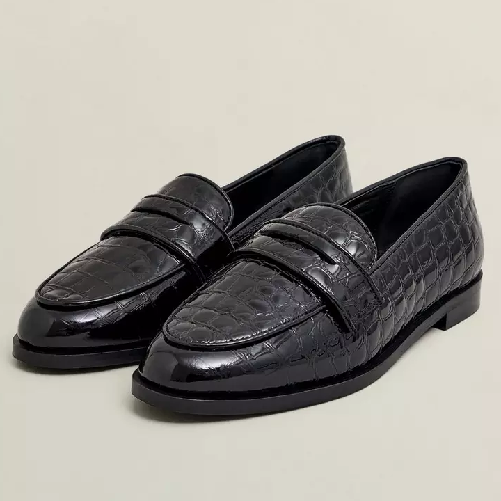 Hobbs, Black Leather Loafers