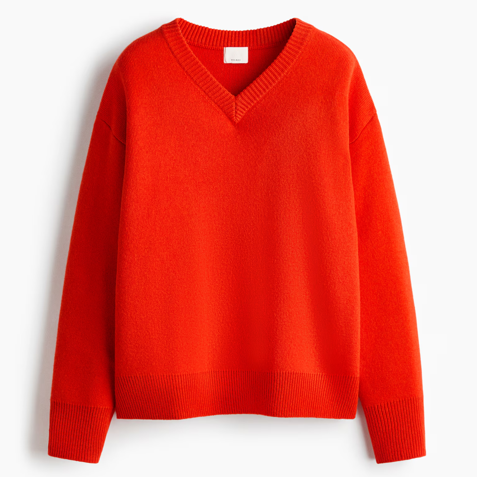 H&amp;amp;M, Red Wool-Blend Jumper