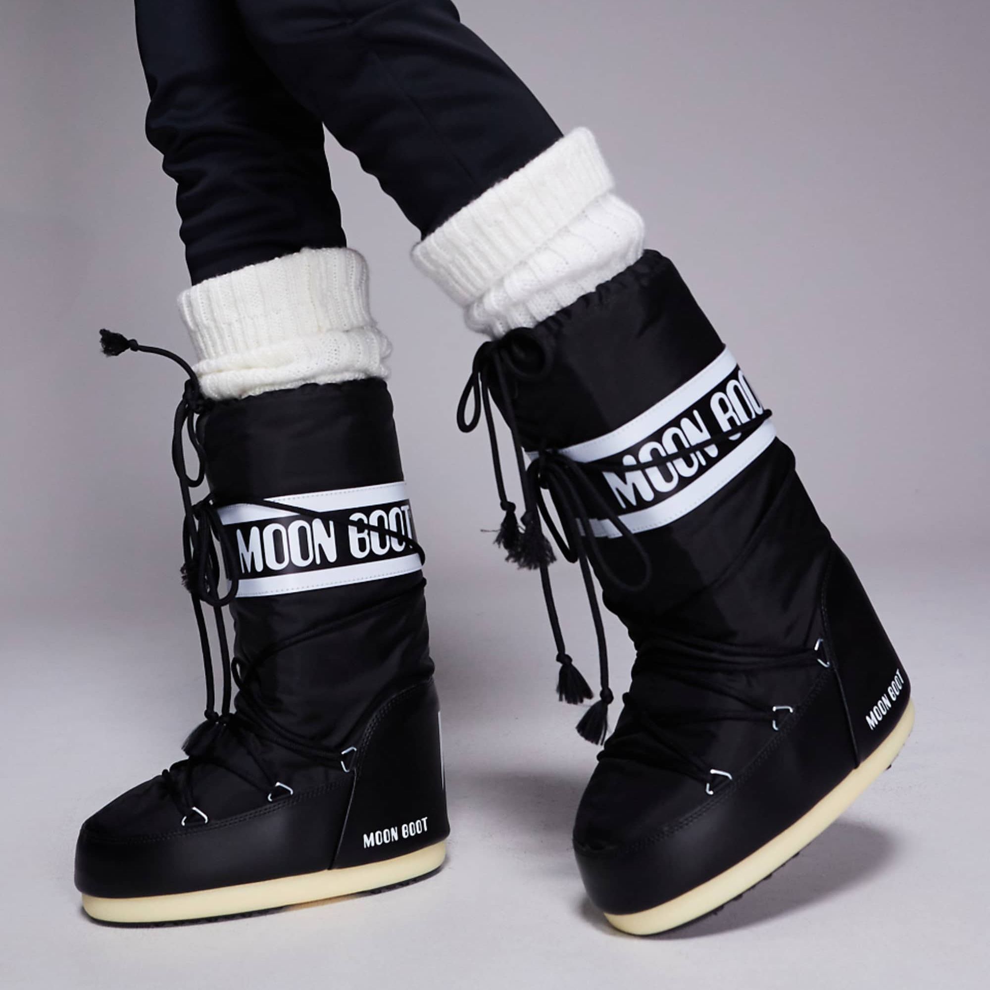 Moonboot Icon Nylon Snowboot in Black