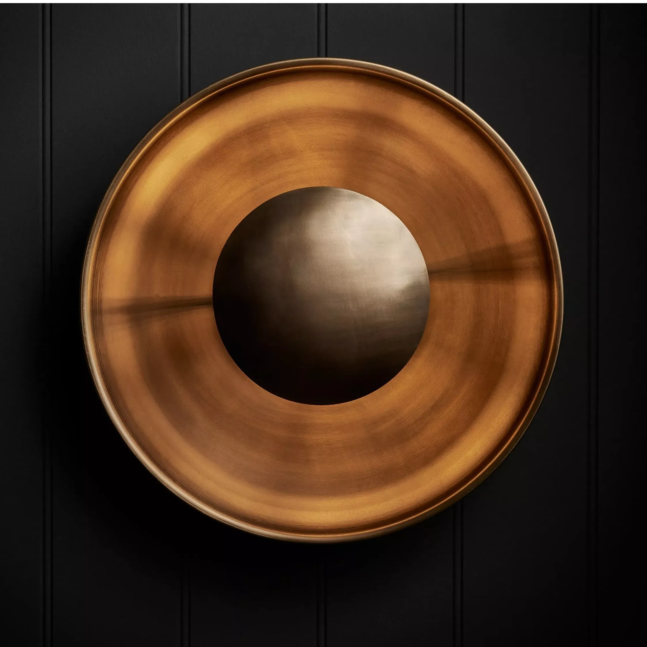 Industville Boston Round Metal Diffuser Wall/ceiling Light, Brass