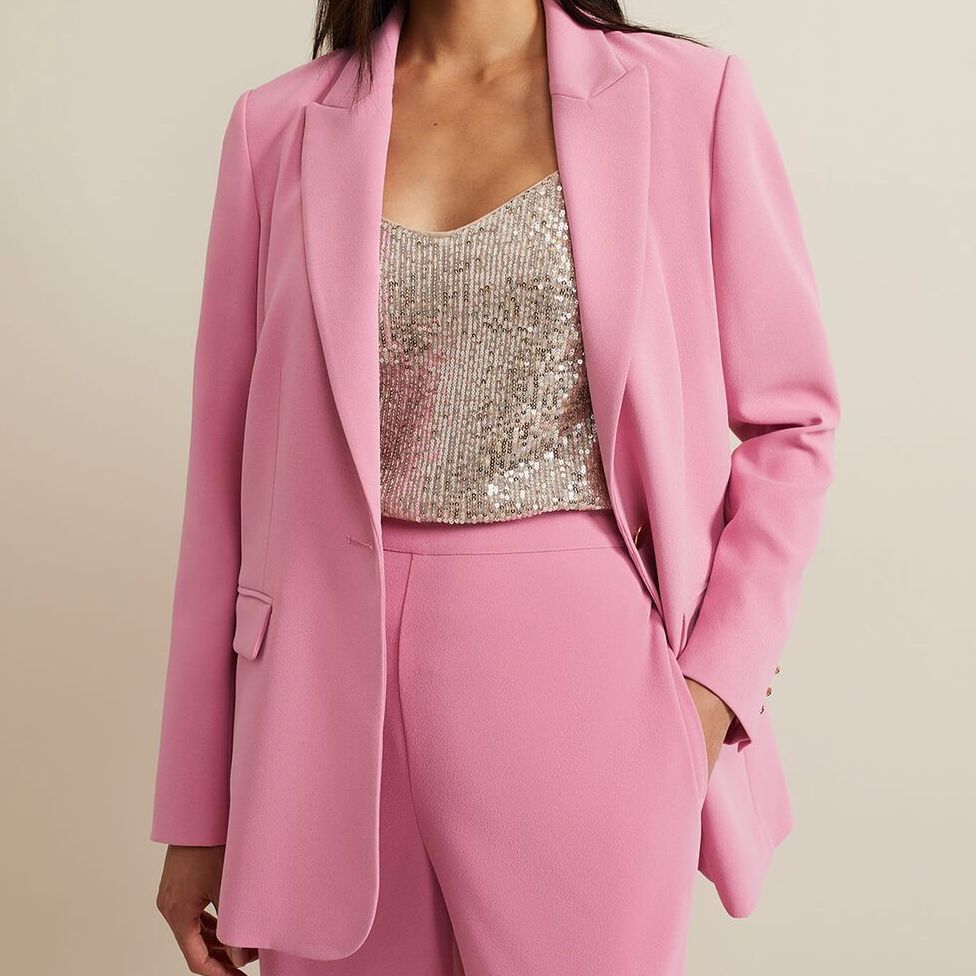 Elandra Pink Tux Blazer