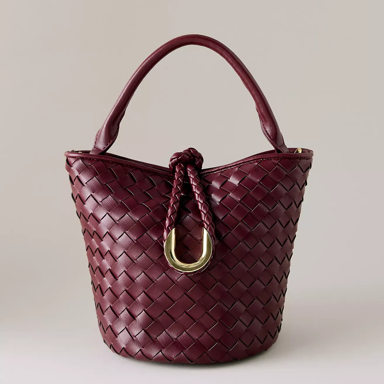 Woven Mini Buckle Bag