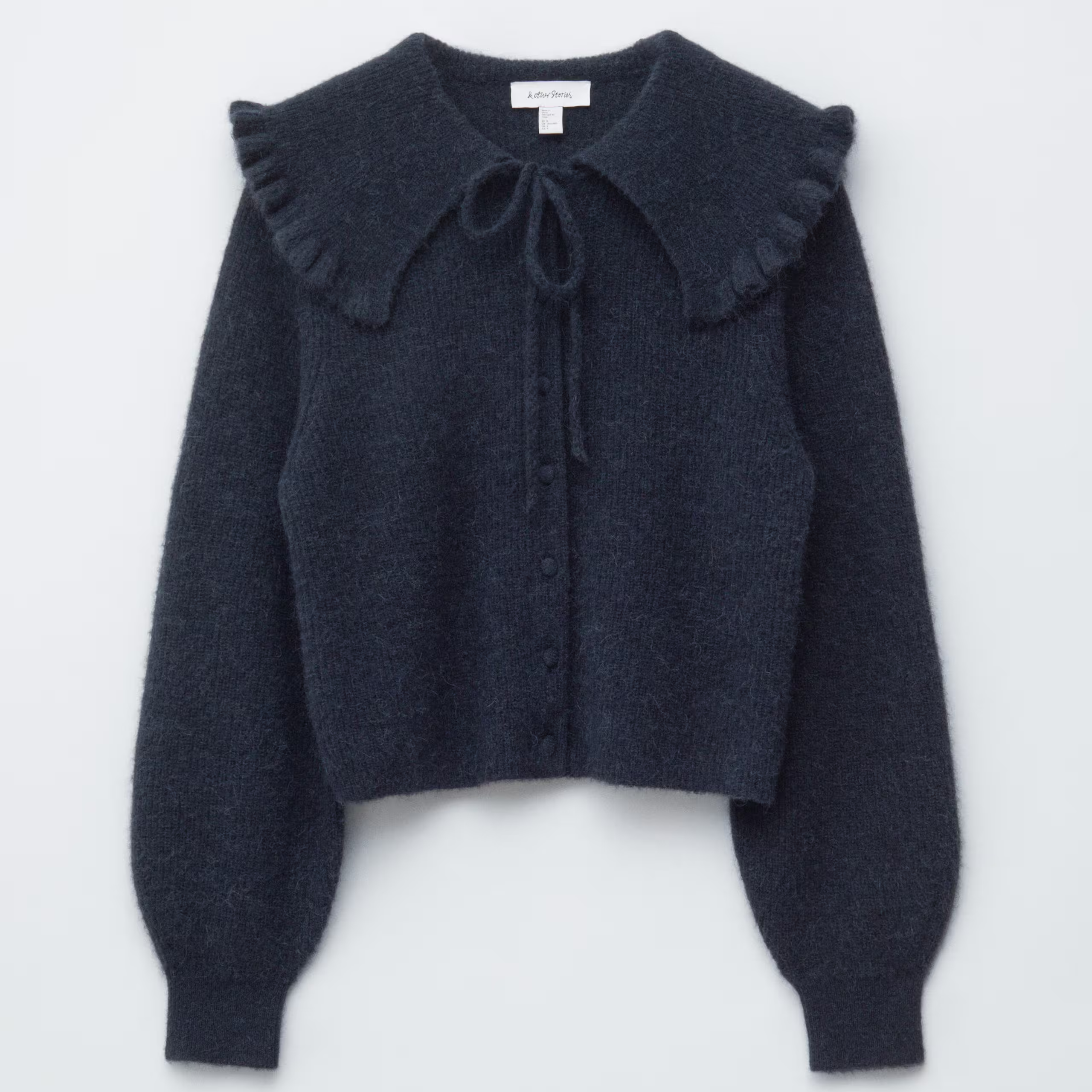 &amp;amp; Other Stories, navy cardigan with collar