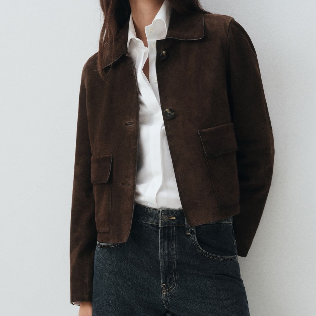 100% Leather Short Jacket - Women | Mango United Kingdom