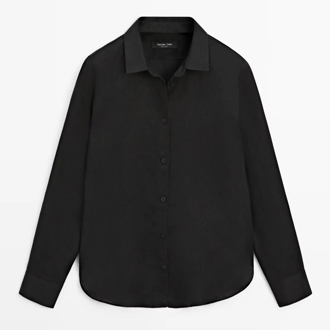 Massimo Dutti, Black Linen Shirt