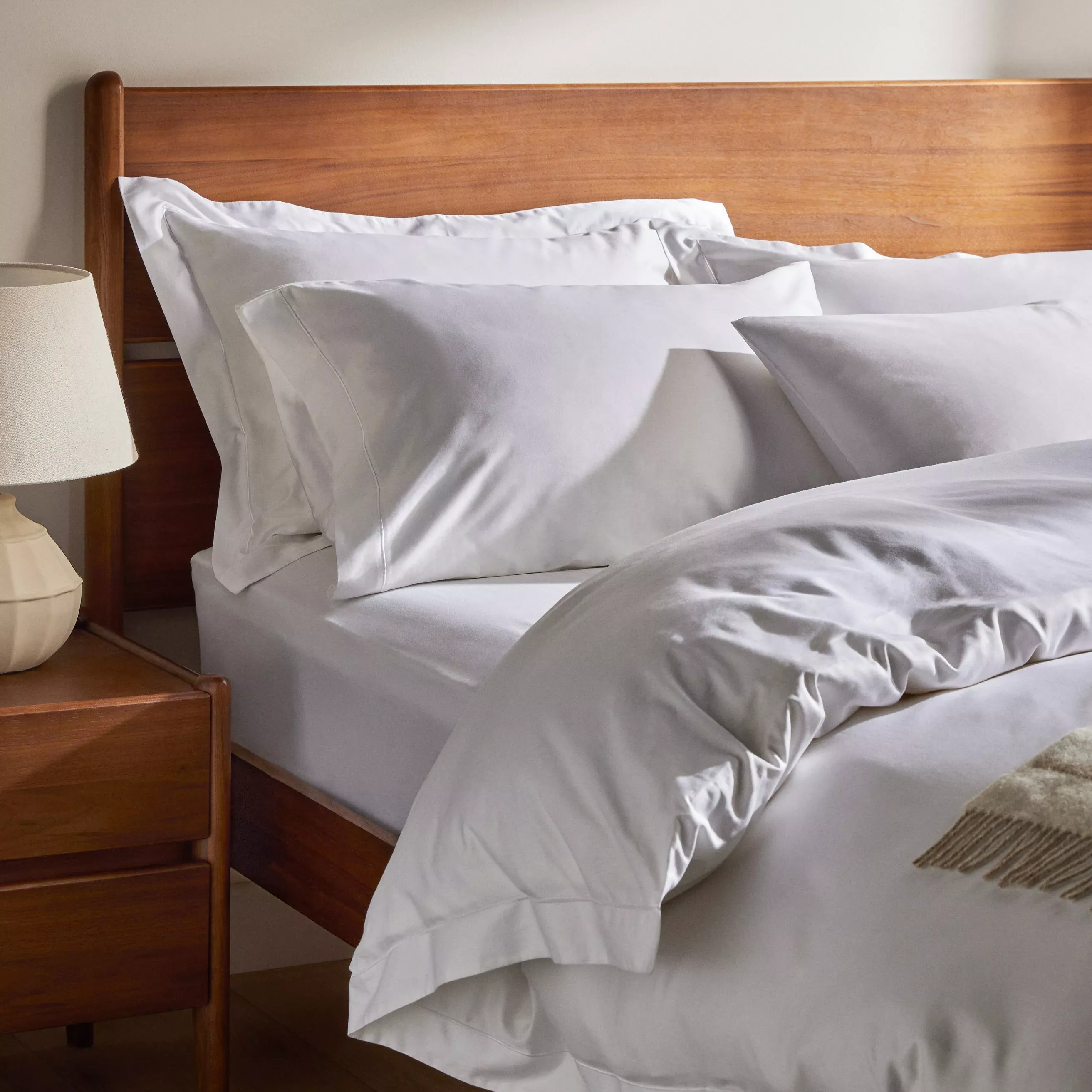 John Lewis Soft &amp;amp; Silky Egyptian Cotton Sateen 400 Thread Count Bedding