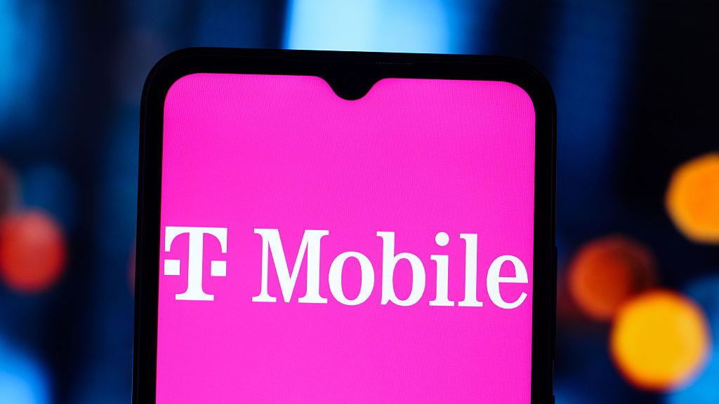 T-Mobile logo on a smart phone screen