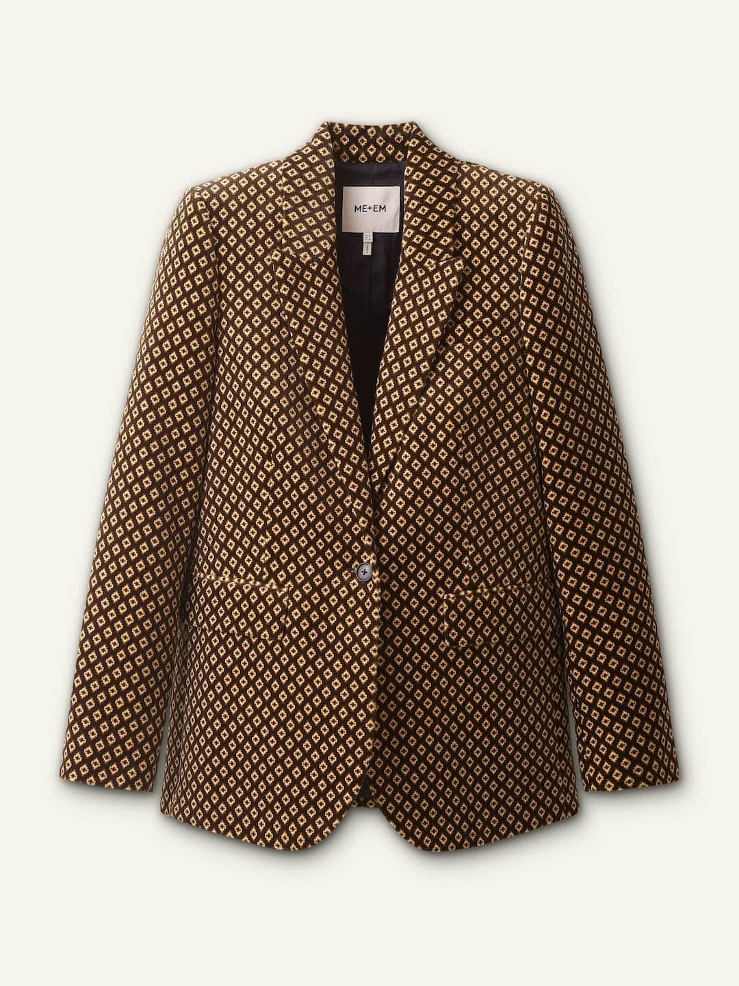 Sharp Shoulder Blazer