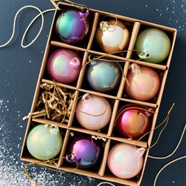 Pearlized Bauble Ornaments
