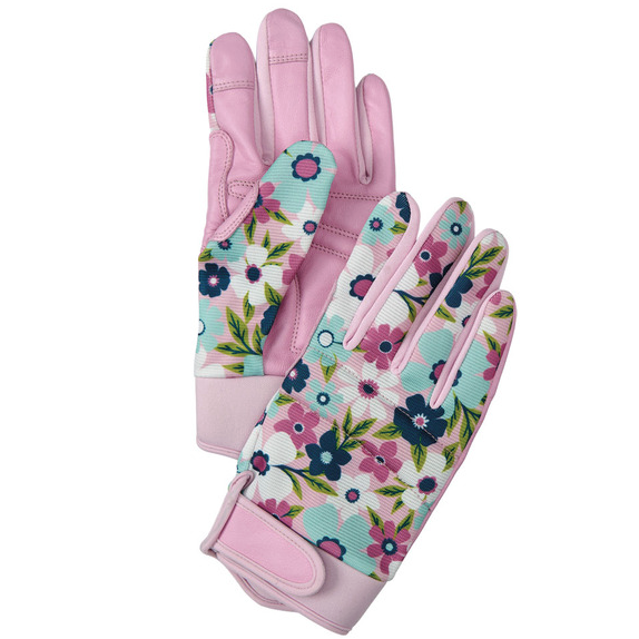 Flower Touchscreen Gardening Gloves, L