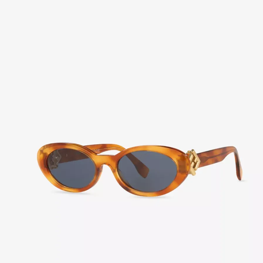 Fe40140u Cat-Eye Tortoiseshell Acetate Sunglasses