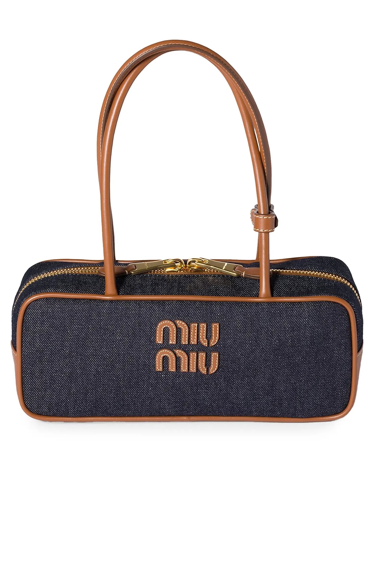 Miu Miu Beau Denim Top Handle Bag
