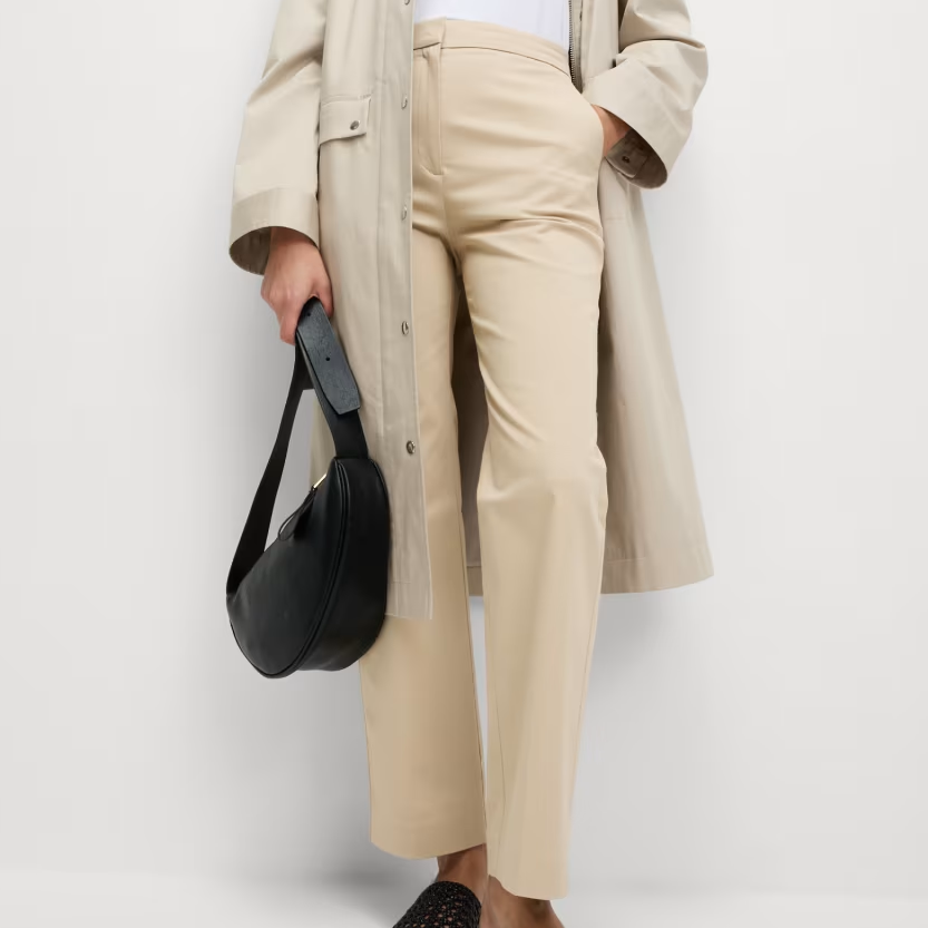 M&amp;amp;S, Cotton Rich Straight Leg Ankle Grazer Trousers