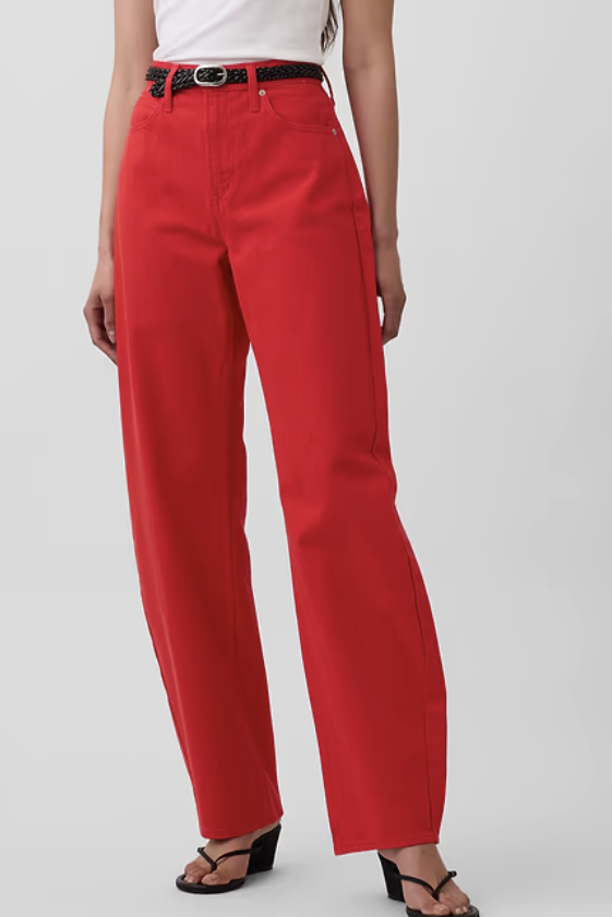 Gap, High Rise Barrel Jeans