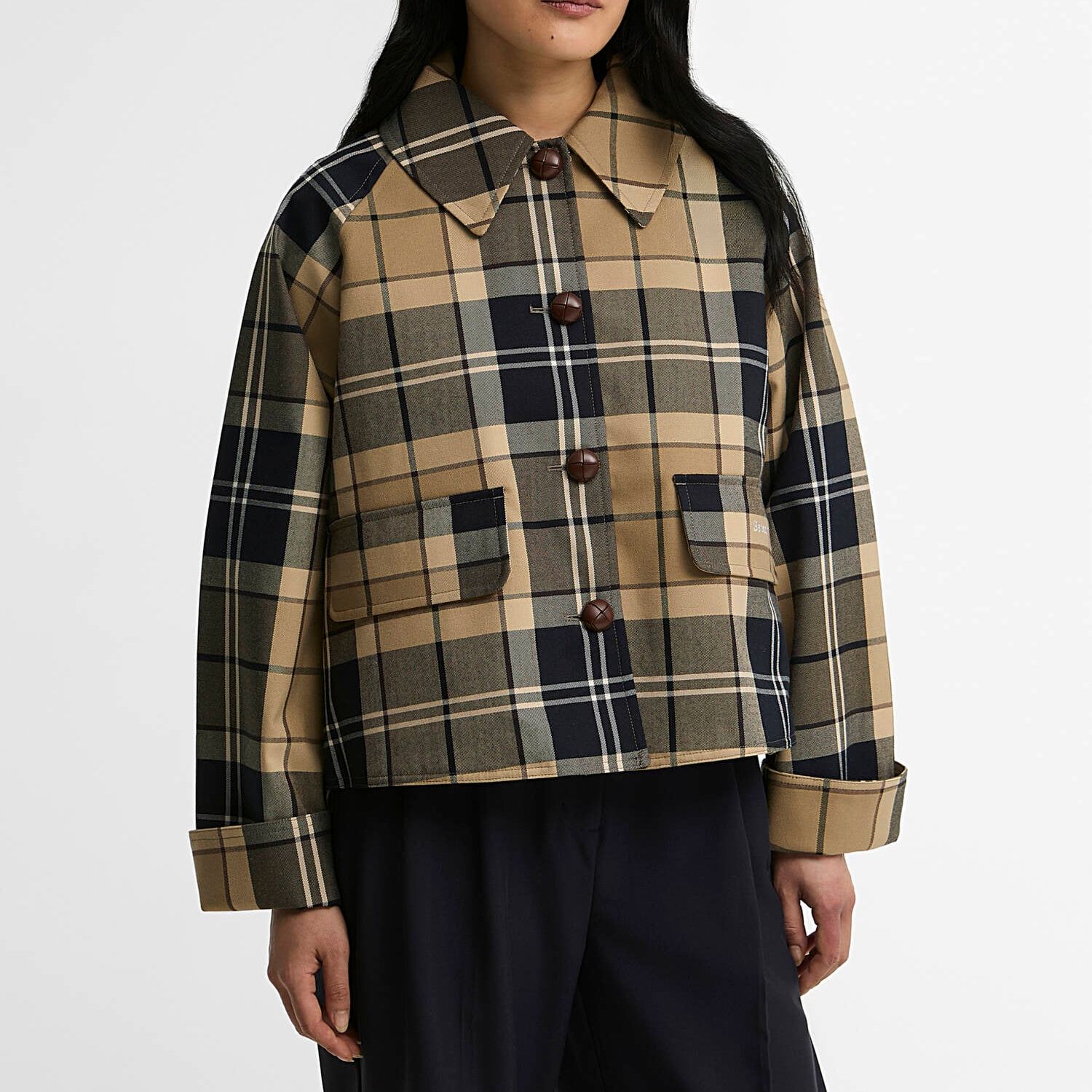 Delilah Tartan Showerproof Jacket