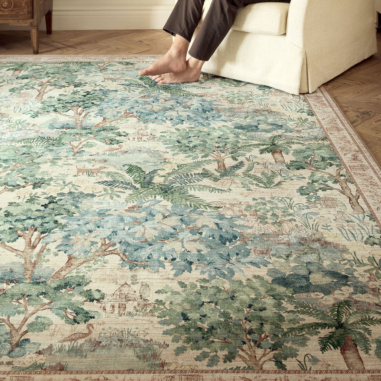 The Stumpery Fern Eco-Washable Rug