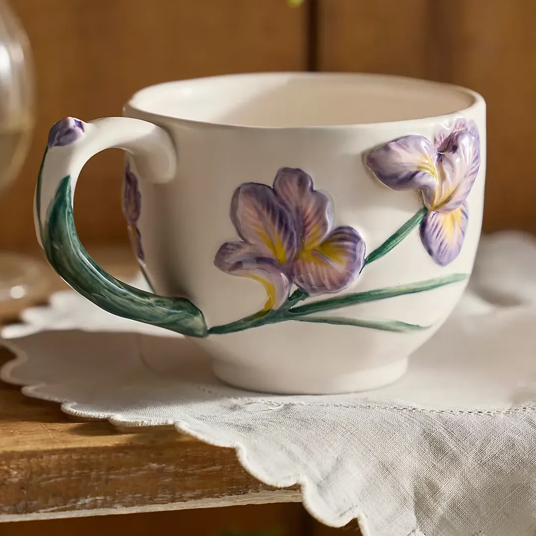 February Terrain flower month mug