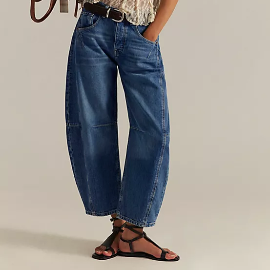 Free People, CRVY Venus Barrel Jeans