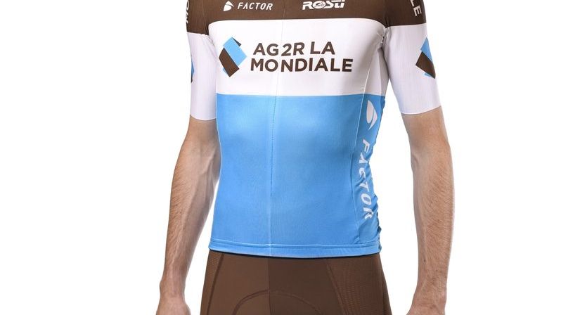 Maillot vélo équipe pro AG2R La Mondiale manches longues hiver polaire
