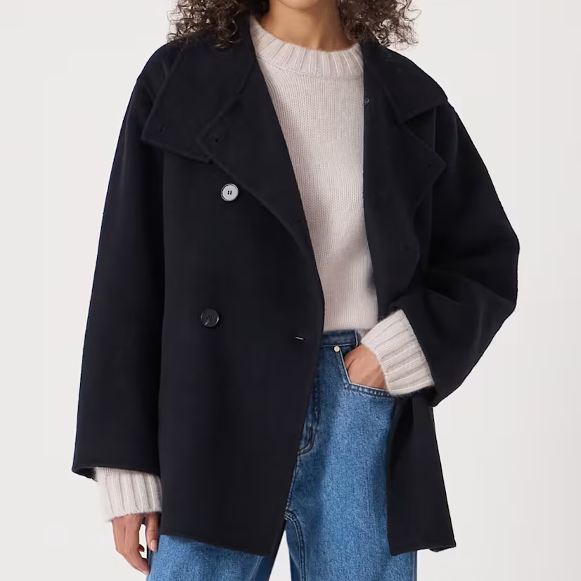 navy peacoat