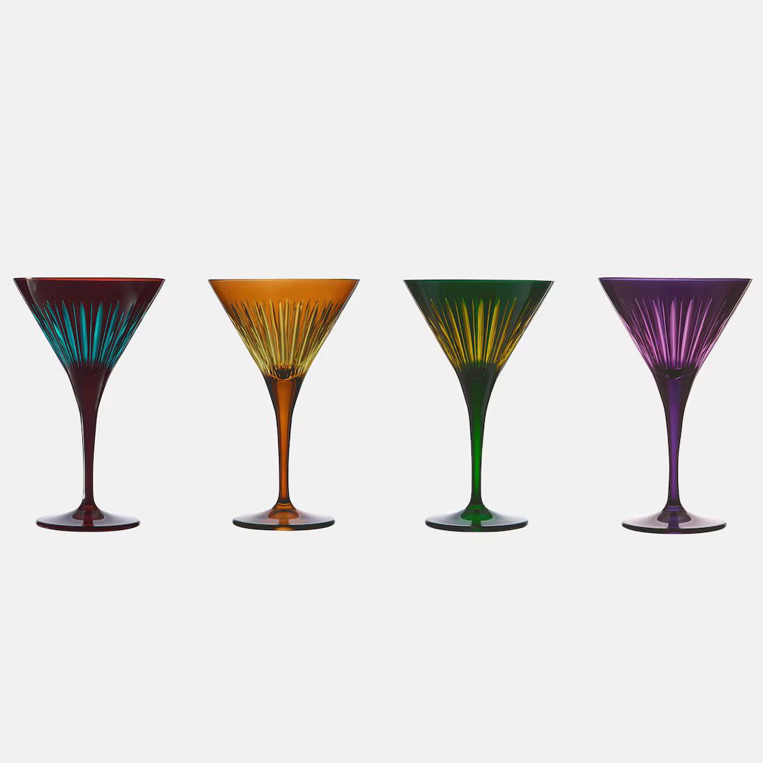 colourful glassware