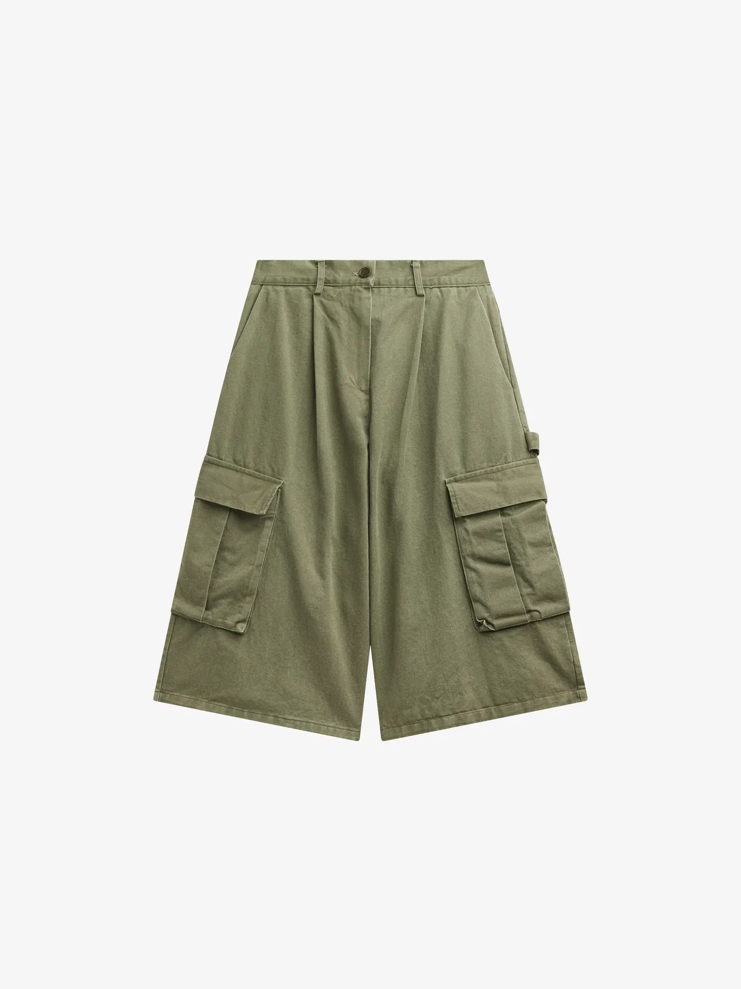 The Frankie Shop, Dorva Cargo Bermuda Shorts - Pale Olive