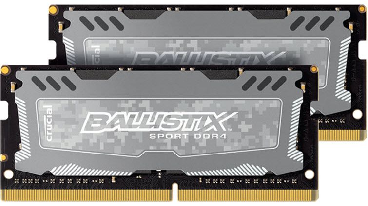 Crucial Ballistix DDR4-2400　32GB（2x16GB） Ballistix Sport LT DDR4-2400 32GB Dual-Channel SODIMM Kit Review