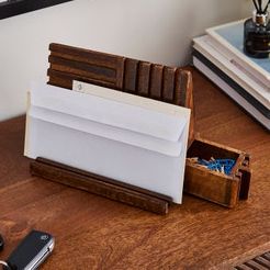 Bryant Mango Wood Desk Organiser