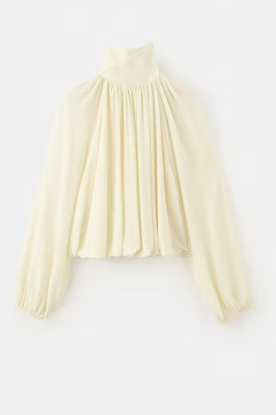 MANGO, Gathered High-Neck Blouse - Women | Mango Usa