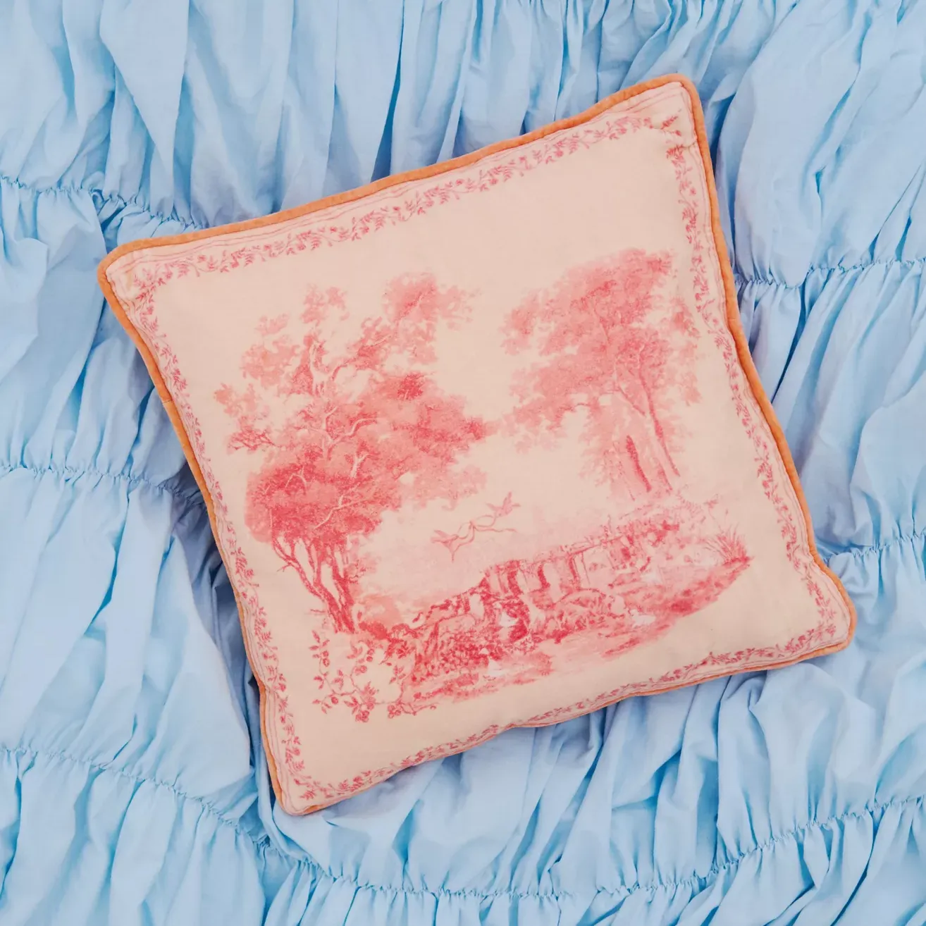 Toile Landscape Cushion