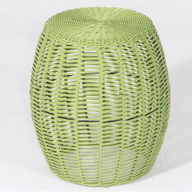 Bay Isle Home&amp;trade; Joao Round 16'' Outdoor Side Table, Wicker Stool, Patio Ottoman, Backyard End Table, Garden Planter &amp;amp; Reviews | Wayfair