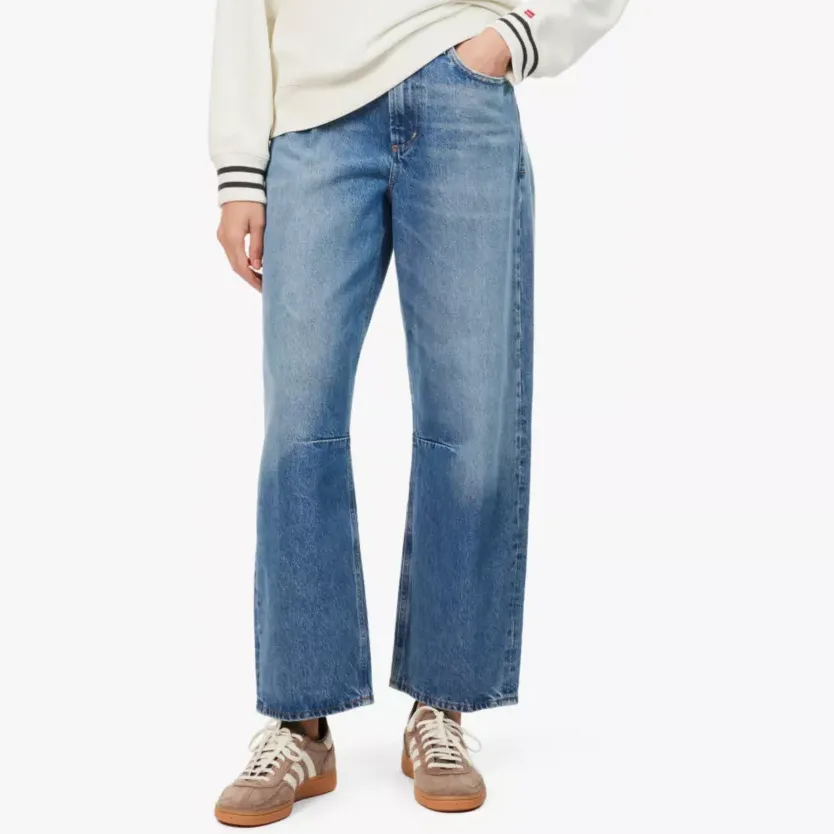 Miro Barrel-Leg Relaxed-Fit High-Rise Denim Jeans - 23