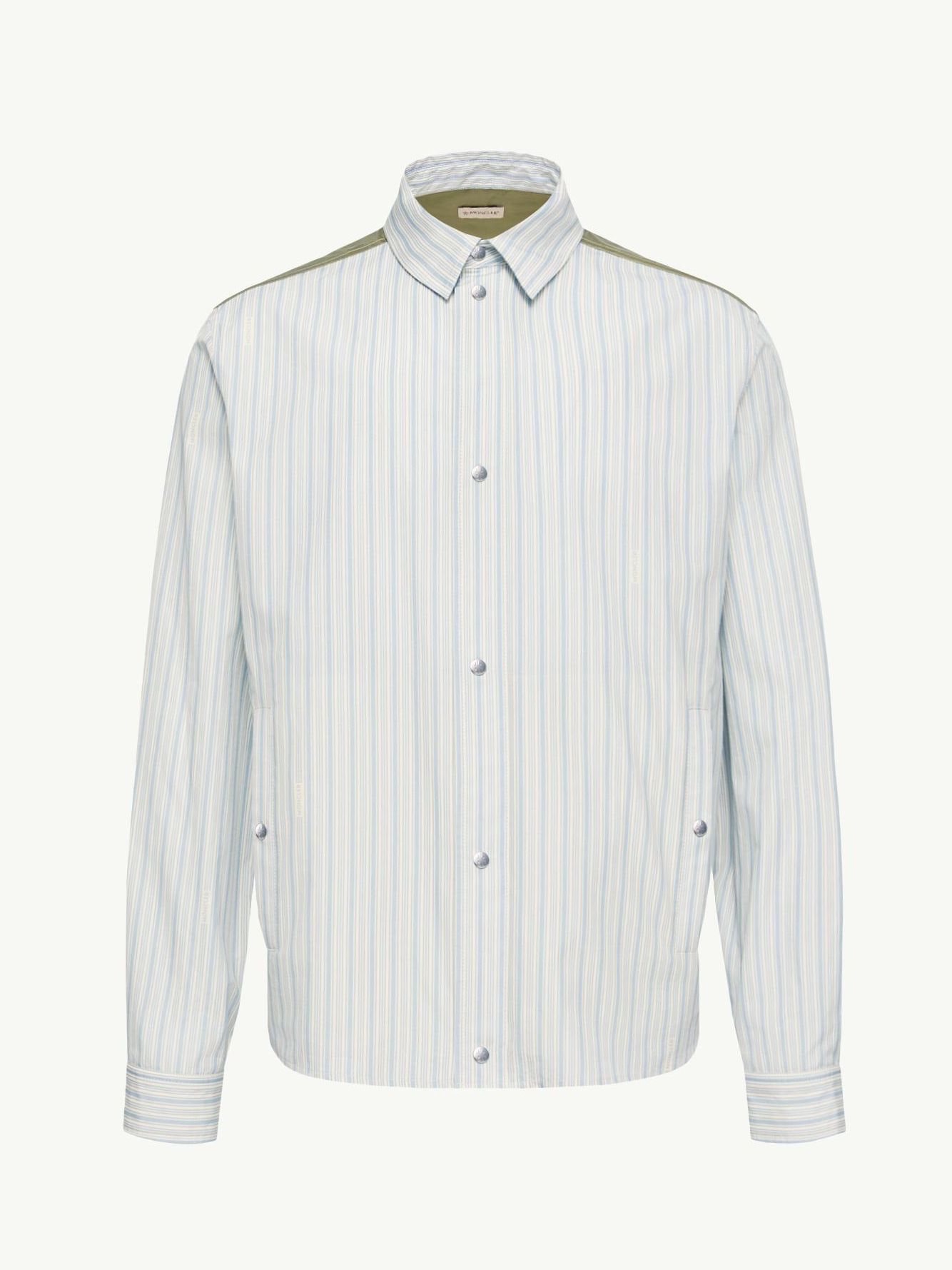 Striped Cotton Poplin Shirt Size: M