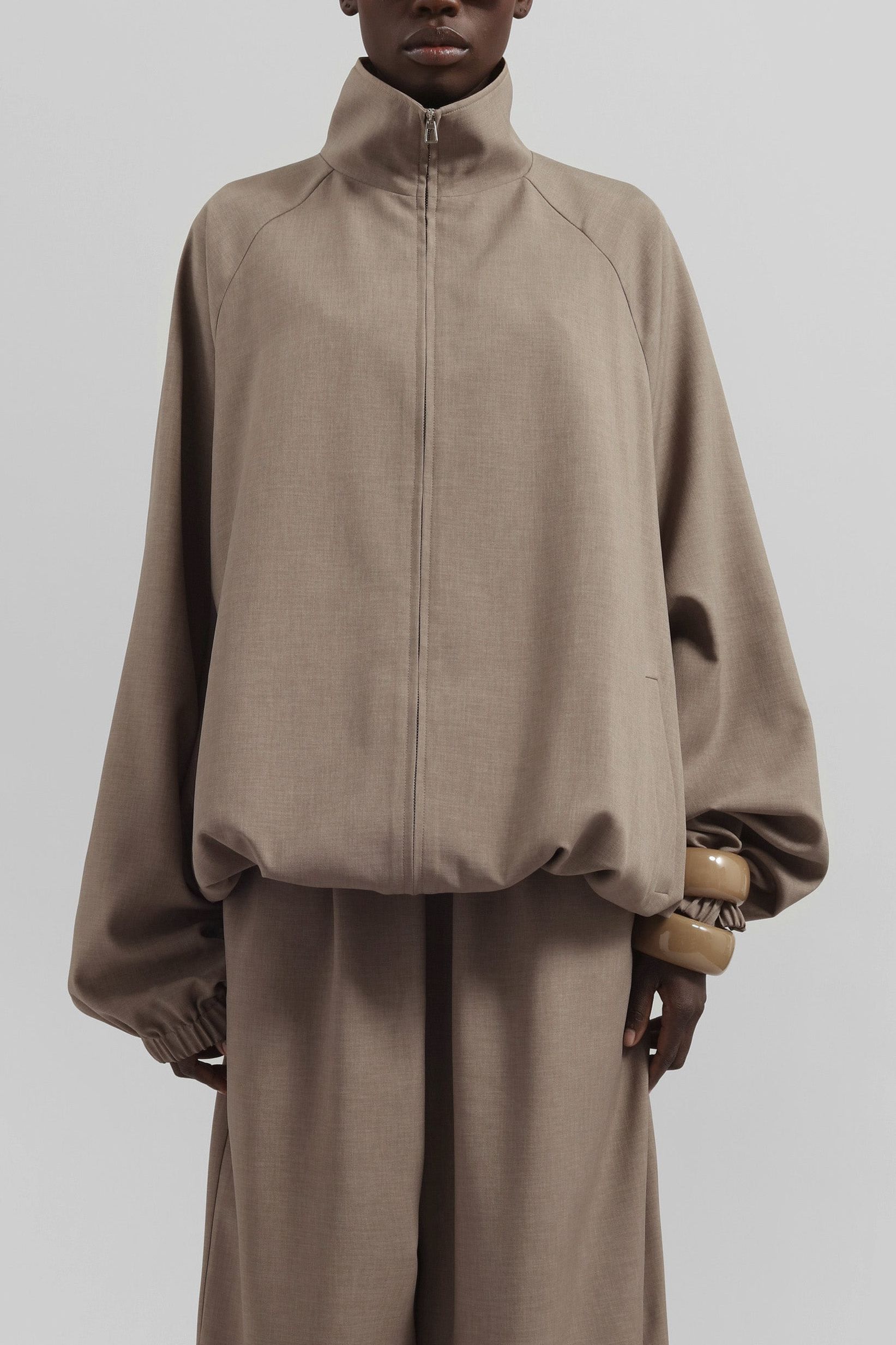 Baxter Track Jacket - Taupe