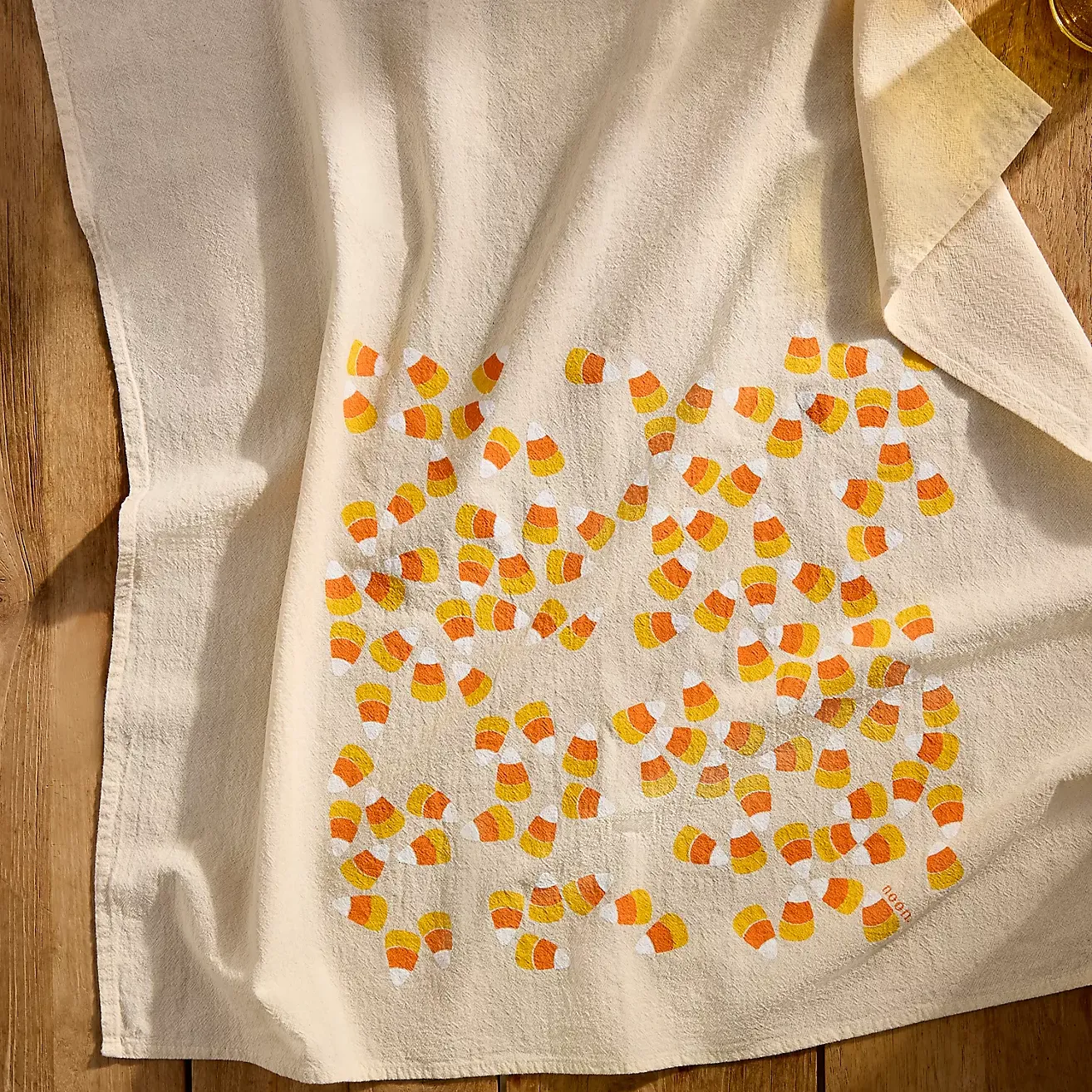 Candy Corn Cotton Dish Towel