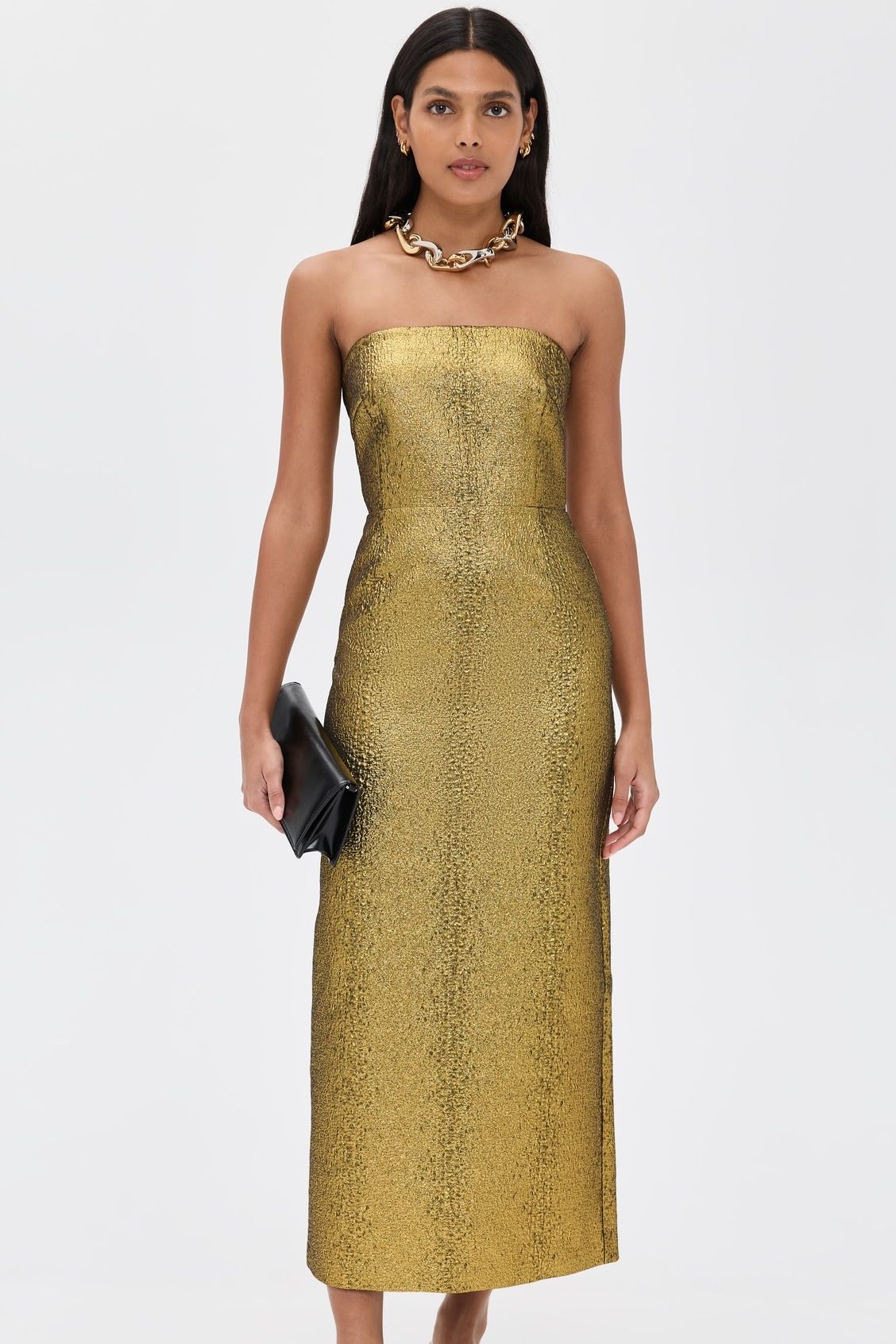 Simonmiller Verdelle Metallic Midi Dress