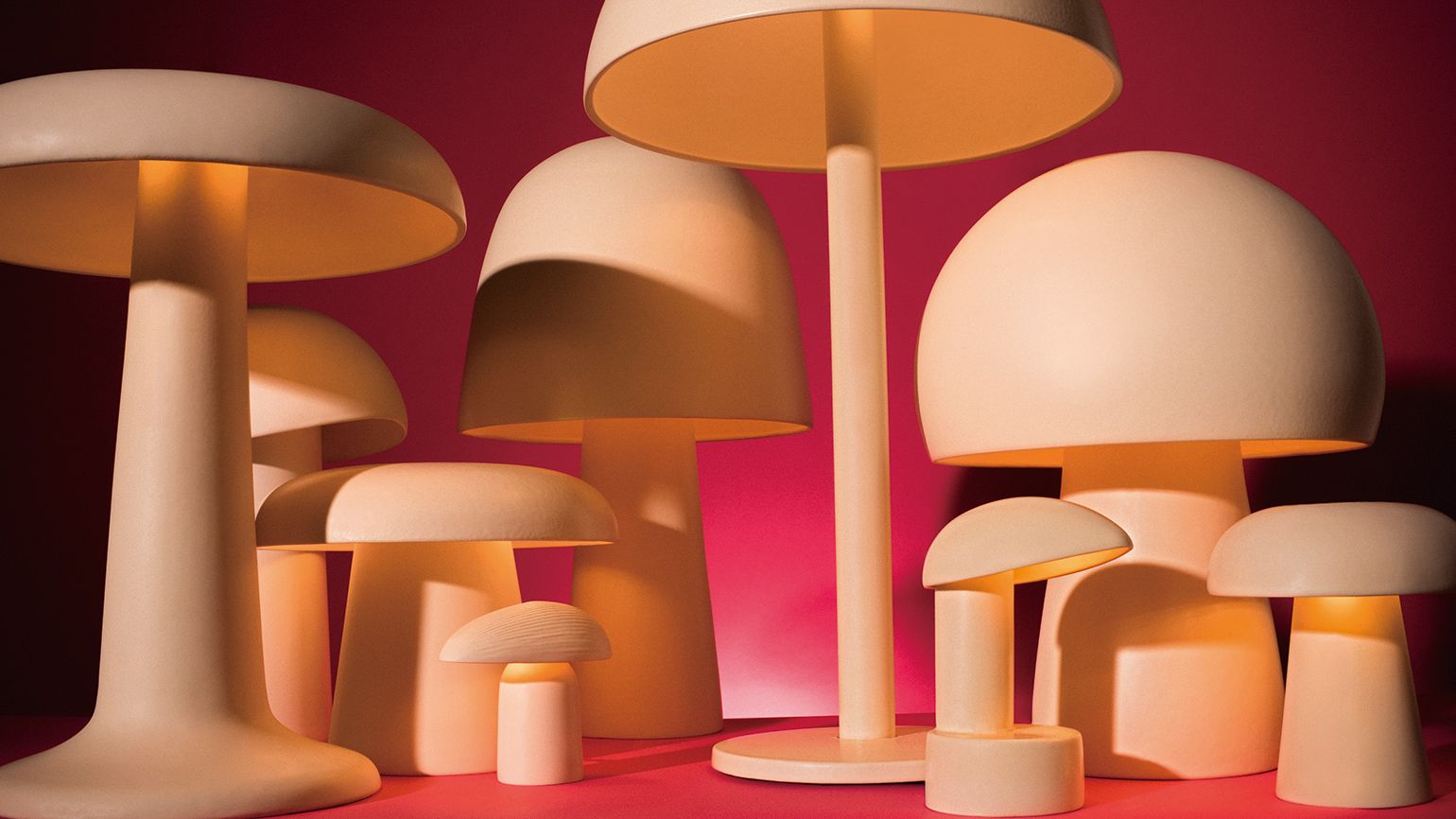 Jos Devriendt's handcrafted porcelain mushroom lamps | Wallpaper*