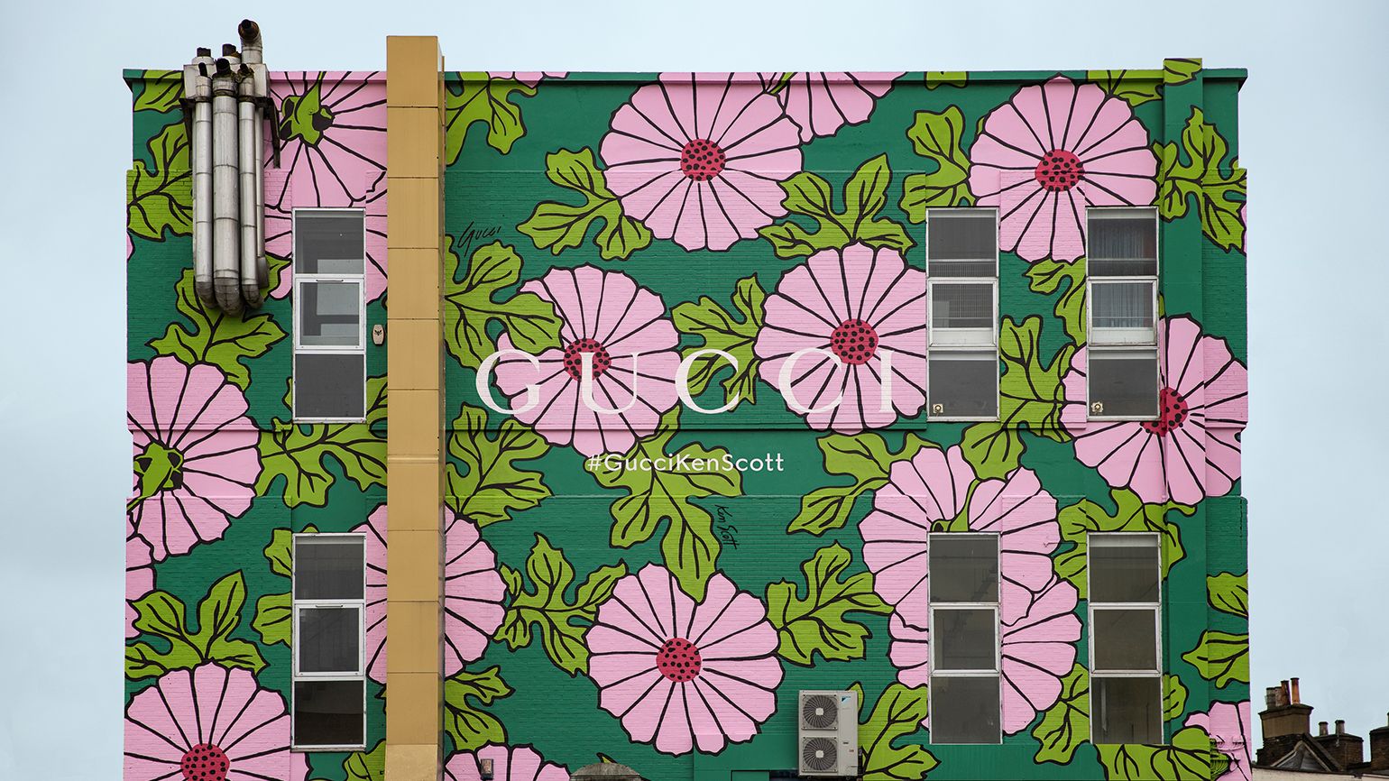 Gucci's Ken Scott florals feature on walls in London | Wallpaper*