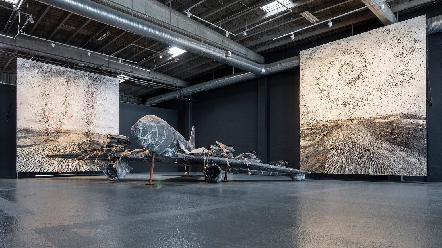 Anselm Kiefer's lead airplane sculptures loom large at