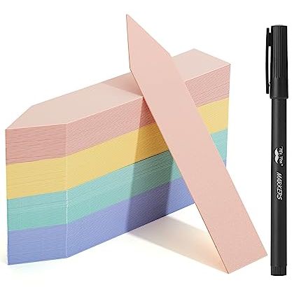 Mr. Pen- Plastic Plant Labels, 100 Pcs, 4", Pastel Colors Plant Markers, Tags, Garden Labels, Waterproof Markers for Outdoor Garden, Planting Sticks for Seeds