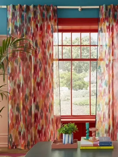 Dunelm, Sophie Robinson Ourika Hidden Tab Top Voile Panel