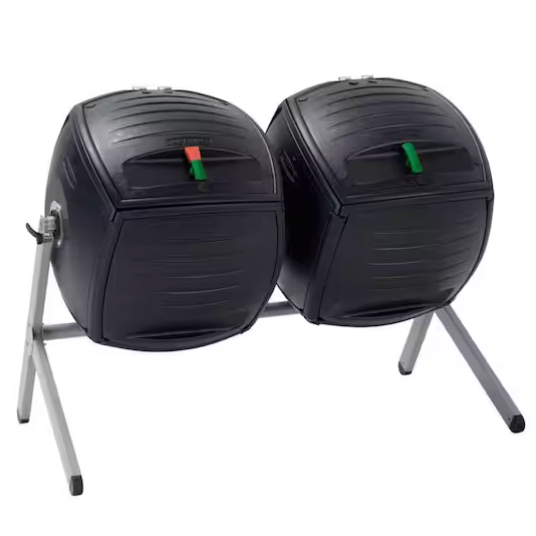 100 gallon Dual Bin Compost Tumbler from Home Depot