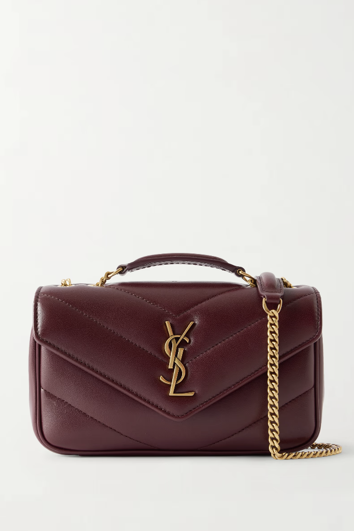 SAINT LAURENT , Loulou Mini Matelass&amp;eacute; Leather Shoulder Bag