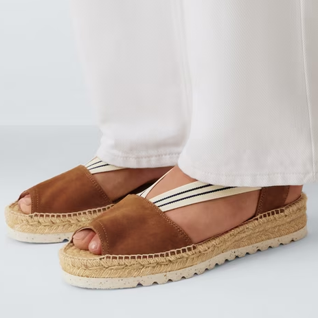 John Lewis, Suede Espadrille Sandals