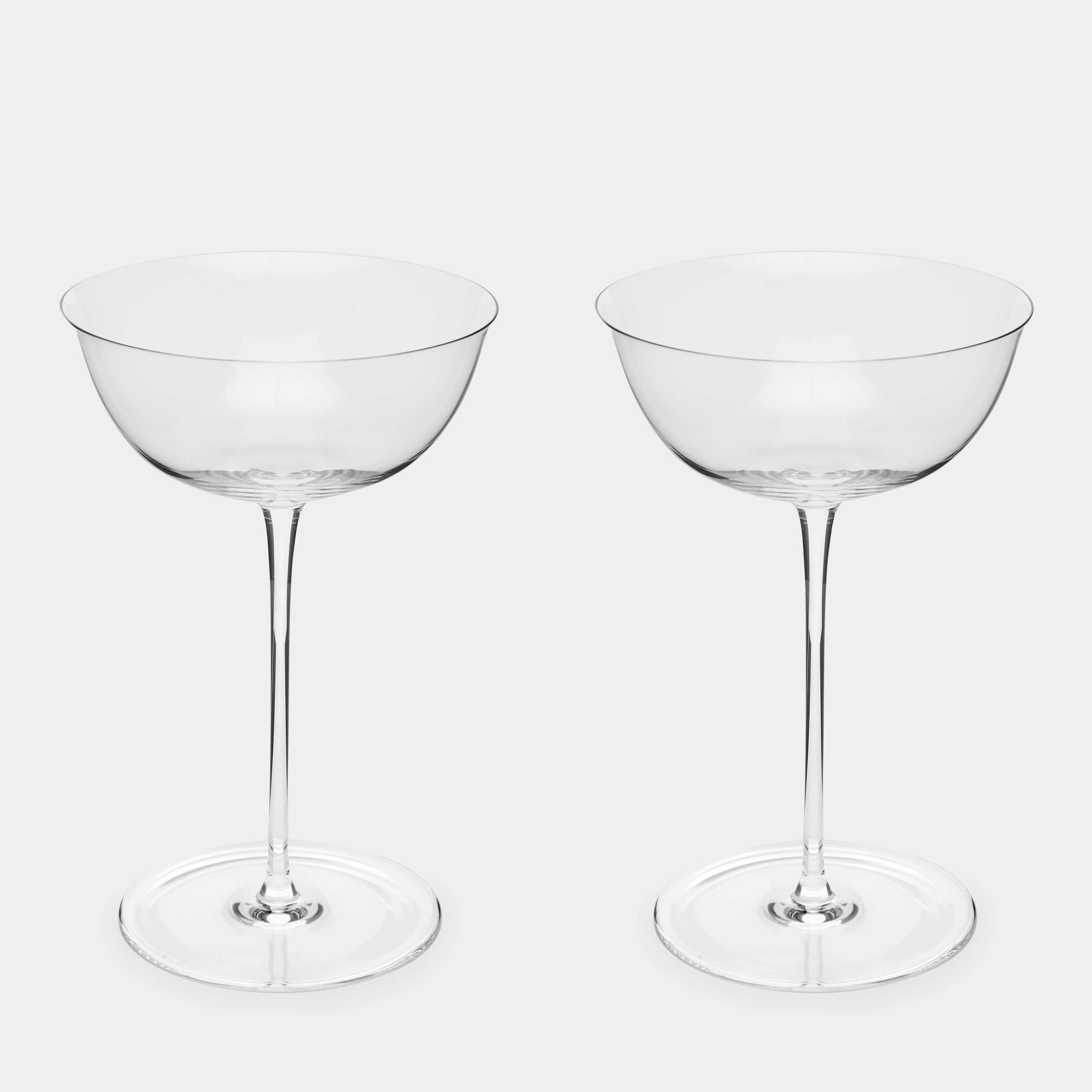 Patrician Hand-Blown Crystal Champagne Coupe (set of 2)