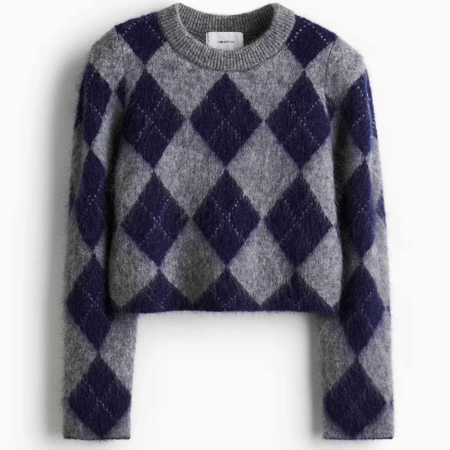 H&amp;amp;M, Arglye Mohair-Blend Jumper