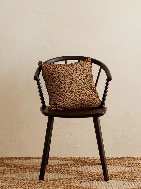 Anna + Nina Leopard Print Cushion